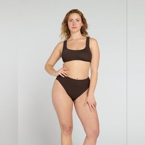 YouSwim Aplomb High Waist Two-Piece Bikini Espresso